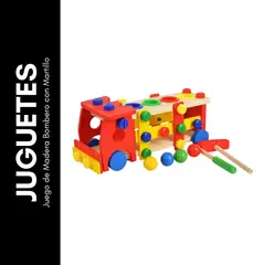 GENERICO - Juego de Madera Bombero con Martillo