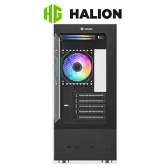 HALION - Case gamer BUFFALO CR41 Con fuente de 500W