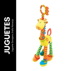 GENERICO - Juguete Sonajero Jirafa Naranja