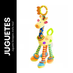 GENERICO - Juguete Sonajero Jirafa Azul