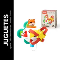 GENERICO - Juguete Cubo Sensorial 6 en 1 Modelo Zorrito