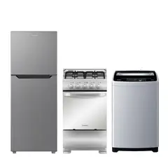 MABE - Combo Cocina a gas +Lavadora Automática +Refrigeradora