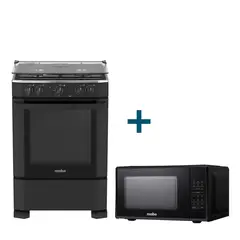 MABE - Combo Cocina a Gas 60cm CMP6010FN0 +Horno microondas 20L HMM07PBN