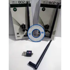 GENERICO - Antena Wifi Adaptador 1200 Mbps para Laptop y Pc