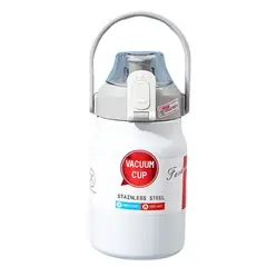 HYGGE - Termo De Acero Inoxidable Con Pajita Portable Acabado Mate