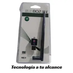GENERICO - Antena Wifi Adaptador 1200 Mbps para Laptop y Pc