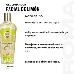 NEVADA NATURAL PRODUCTS - PACK 3 GEL LIMPIADOR FACIAL DE LIMÓN 240ML NEVADA