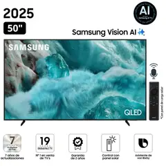 SAMSUNG - Televisor QLED 50" Visión AI Smart TV QN50Q7FA - Nuevo 2025