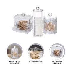 GENERICO - Pack6 Cajas con Tapa Acrilicas para Casa en Transparente