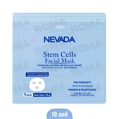 NEVADA NATURAL PRODUCTS - MASCARILLA HIDROGEL CON CÉLULAS MADRE 10UND NEVADA