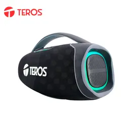 TEROS - PARLANTE TE-6045N Bluetooth 60W Radio FM USB Luces Led