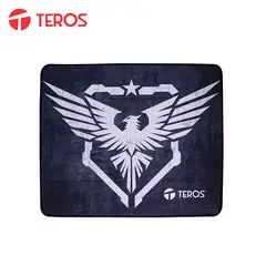 TEROS - Mouse Pad Ergonómico Te-3014s Negro Con Diseño 32 × 27 cm