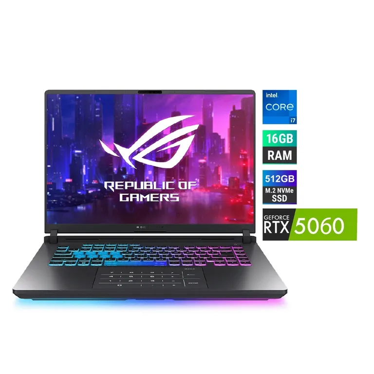 Laptop ROG Strix G16 2025 i7 16GB 512GB RTX 5060 8GB