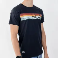 CINCO AM - CAMISETA LIFESTYLE MAN BLUE BIKE