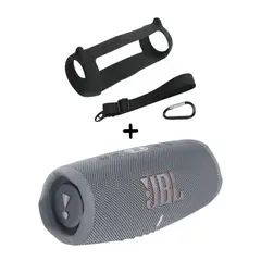 JBL - Combo Especial Charge 5 40W Gris + Funda protectora Negro