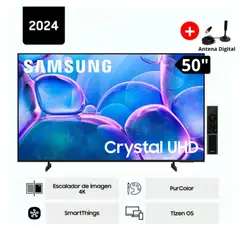 SAMSUNG - TELEVISOR 50" Crystal 50DU7000 4K Tizen OS Smart TV + Antena Digital