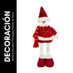 GENERICO - Muñeco Navideño Patilargas Muñeco de Nieve