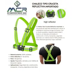 GENERICO - CRUCETA O CHALECO TIPO CRUCETA REFLECTIVO DE ALTA CALIDAD