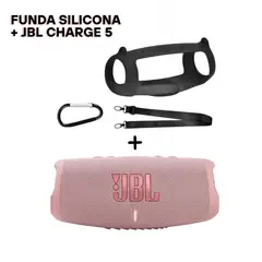 JBL - Super Pack Funda Protectora con correa + Parlante Charge 5 Rosa