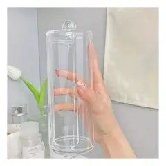 GENERICO - Dispensador Funcional de Acrilico con Tapa para Algodon