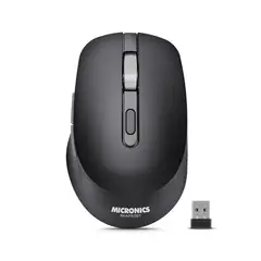 MICRONICS - Mouse 3 Modos: BT InalámbricoRecargable 7B Rhapsody M704-3M