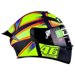 CES - CASCO MOTO BIHR SOLELUNA AMARILLO MATE DOBLE VISOR