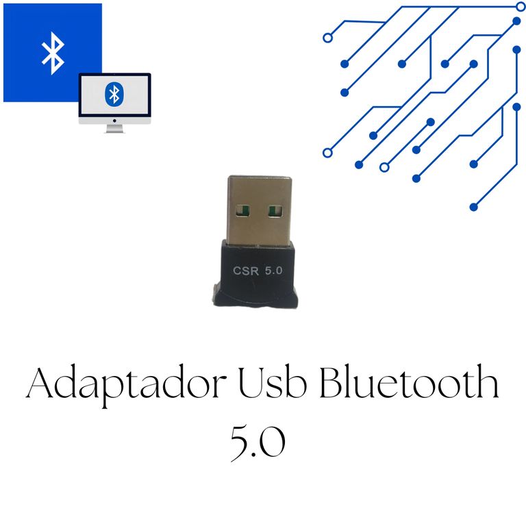 Bluetooth 5.0 Para Pc Laptop Adaptador Usb Plug & Play Datos