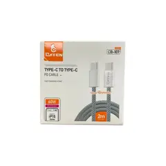 GENERICO - CABLE 60W C-A-C CARGA RAPIDA 2MT REFORZADO