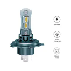 S&T - Faro Frontal LED VM-20 H4 HB2 IP68 Doble Luz Grafito