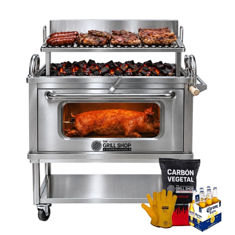 Caja China Grande Horno Parrillero Premium Inox -