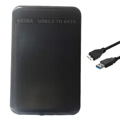 SEISA - Case Sata A Usb 3.0 Externo Disco Duro 2.5 Ssd Hdd Dnk2519