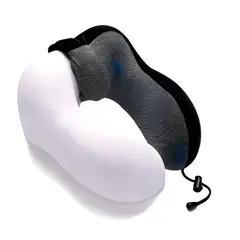GENERICO - Pack6 Almohadin Portatil de Cuello de Color Negro