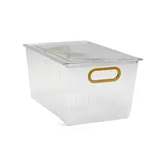 RYBIU IMPORT - Pack6 Fuente de Acrilico Transparente para Colocar Objetos