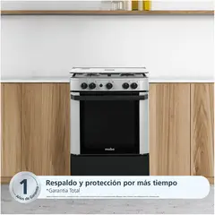 MABE - Cocina CMP6014AG1 4 Quemadores Silver
