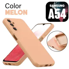 GENERICO - Silicone Case Compatible para Samsung A54 Color Melon Con Marca