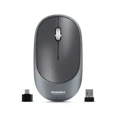 MICRONICS - Mouse 3 Modos: BT Inalámbrico Recargable Shelby3 M701-3m