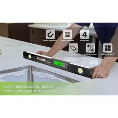 HUEPAR - Nivel electrónico de aluminio Digital TL60