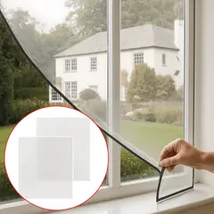 GENERICO - Pack 3 tul mosquitero para ventana 150 x 200 cm