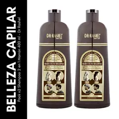 GENERICO - Pack x2 Shampoo 2 en 1 Marrón 400 ml - Dr Rashel