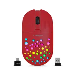 CYBERTEL - Mouse LED 3 Modos: BT Inalámbrico Recargable Skipol M705-3m