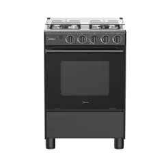 MIDEA - Cocina a Gas 24" MGS24FS2LFABBC-PE 4 Quemadores – Color Negro