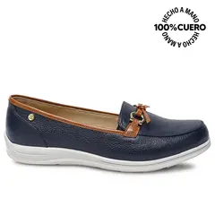 VIALE - Zapato Mocasín Casual WIL-2628 Patriot Blue Cuero