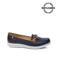 VIALE - Zapato Mocasín Casual WIL-2628 Patriot Blue Cuero