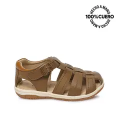RABBIT - Sandalia Dorsay Casual ANGEL-2613 Olivo Cuero