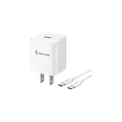 GENERICO - BATEN CUBO 20W + CABLE C-A-C CARGA RAPIDA 1MT