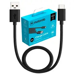 MOTOROLA - Cable USB A a Tipo-C de Carga Rápida 2 Metros