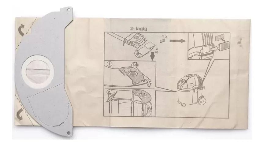 Bolsa De Papel Para Aspiradora Wd2 Premiun Wd 2500