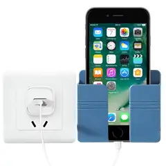 MINARI - Soporte Organizador de Pared Porta Celular para Pared Azul C05