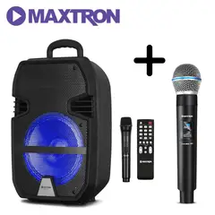 MAXTRON - Parlante Bluetooth Libidum MX321VB con 2 Micrófono Inalámbrico