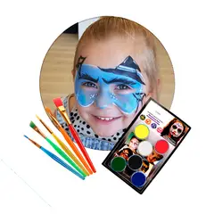 MASK COLORS - Kit Maquillaje + Pinceles para caritas pintadas